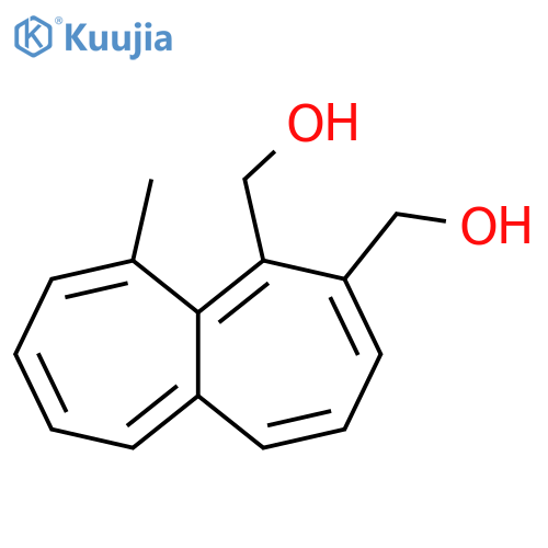 1,2-Heptalenedimethanol, 10-methyl- structure