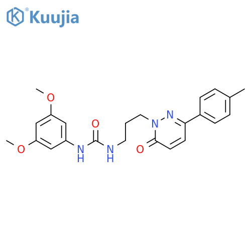 1-(3,5-dimethoxyphenyl)-3-{3-[3-(4-methylphenyl)-6-oxo-1,6-dihydropyridazin-1-yl]propyl}urea structure