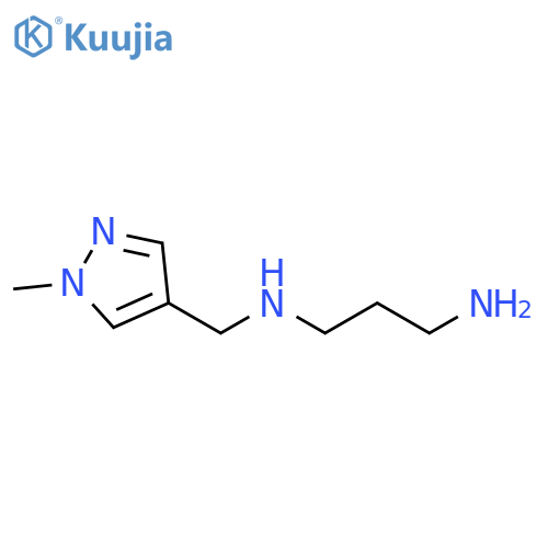 1,3-Propanediamine, N-[(1-methyl-1H-pyrazol-4-yl)methyl]- structure