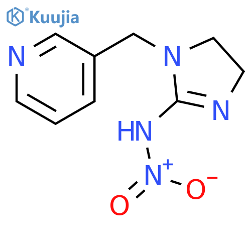 1H-Imidazol-2-amine,4,5-dihydro-N-nitro-1-(3-pyridinylmethyl)- structure