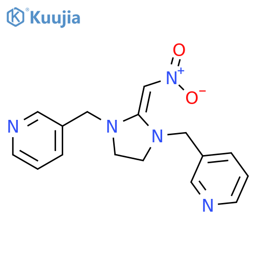Pyridine,3,3'-[[2-(nitromethylene)-1,3-imidazolidinediyl]bis(methylene)]bis- structure