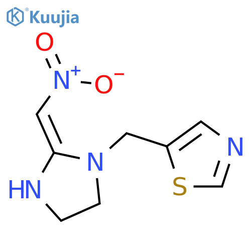 Thiazole,5-[[2-(nitromethylene)-1-imidazolidinyl]methyl]- structure