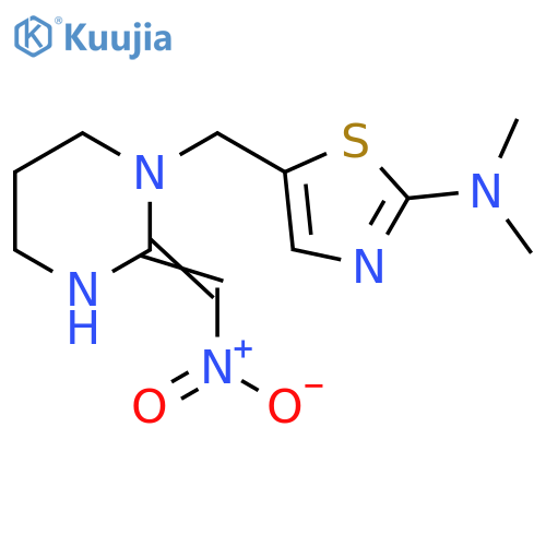 2-Thiazolamine,N,N-dimethyl-5-[[tetrahydro-2-(nitromethylene)-1(2H)-pyrimidinyl]methyl]- structure