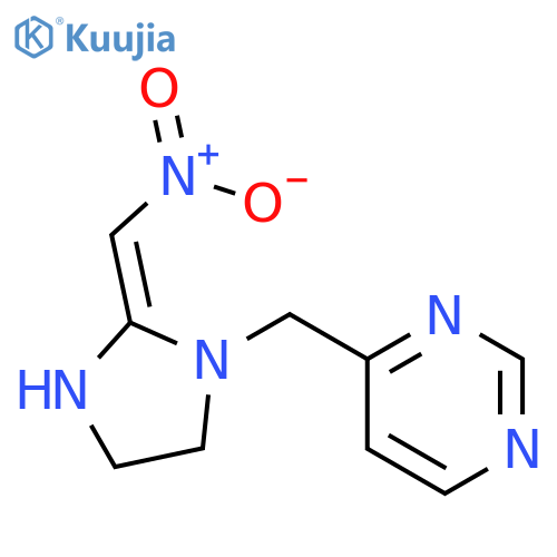 Pyrimidine,4-[[2-(nitromethylene)-1-imidazolidinyl]methyl]- structure