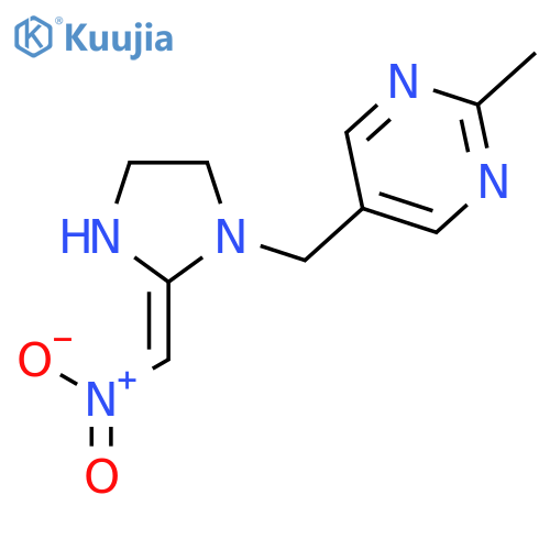Pyrimidine,2-methyl-5-[[2-(nitromethylene)-1-imidazolidinyl]methyl]- structure