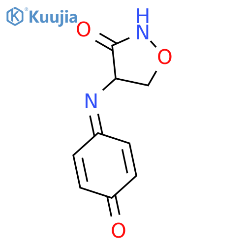 3-Isoxazolidinone, 4-[(4-oxo-2,5-cyclohexadien-1-ylidene)amino]- structure