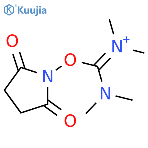 Methanaminium, N-[(dimethylamino)[(2,5-dioxo-1-pyrrolidinyl)oxy]methylene]-N-methyl- structure