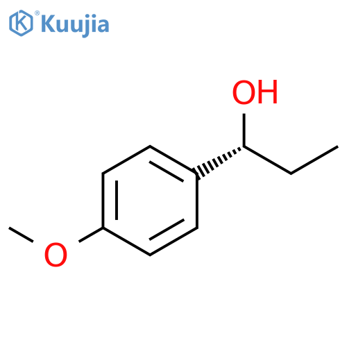 Benzenemethanol, a-ethyl-4-methoxy-, (R)- structure