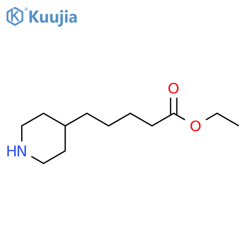 Ethyl 4-piperidinepentanoate structure