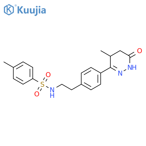 Benzenesulfonamide,4-methyl-N-[2-[4-(1,4,5,6-tetrahydro-4-methyl-6-oxo-3-pyridazinyl)phenyl]ethyl]- structure