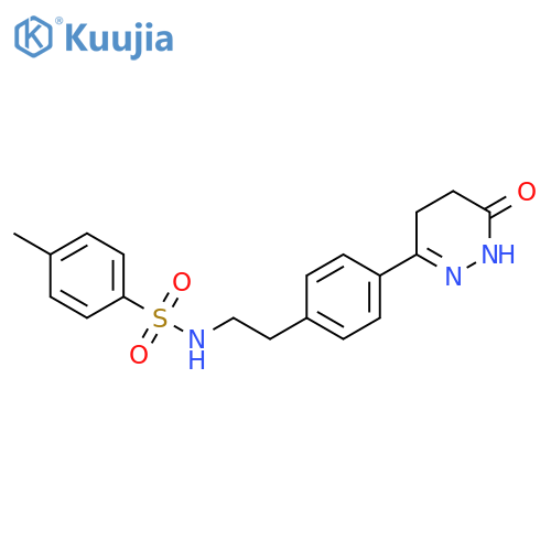 Benzenesulfonamide,4-methyl-N-[2-[4-(1,4,5,6-tetrahydro-6-oxo-3-pyridazinyl)phenyl]ethyl]- structure