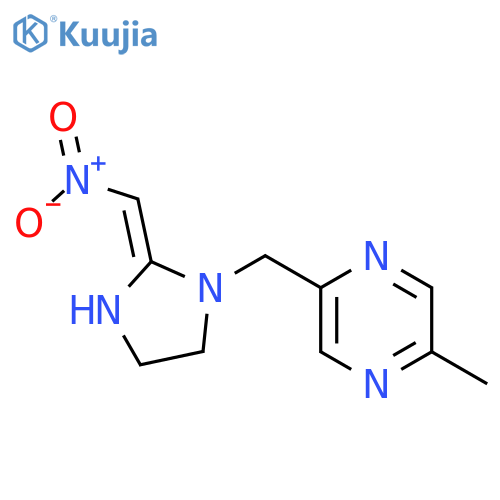 Pyrazine,2-methyl-5-[[2-(nitromethylene)-1-imidazolidinyl]methyl]- structure