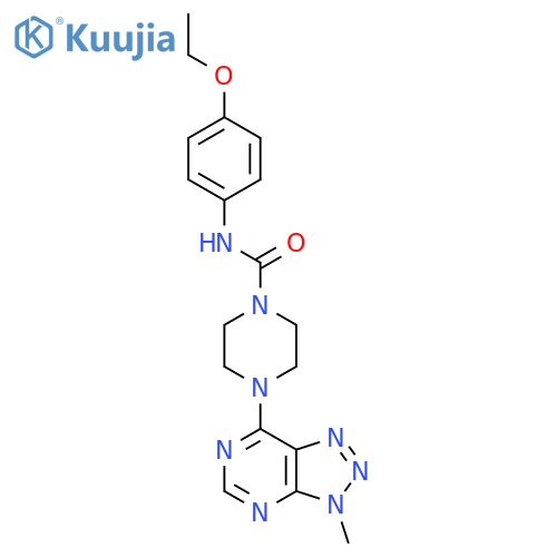 N-(4-ethoxyphenyl)-4-{3-methyl-3H-[1,2,3]triazolo[4,5-d]pyrimidin-7-yl}piperazine-1-carboxamide structure