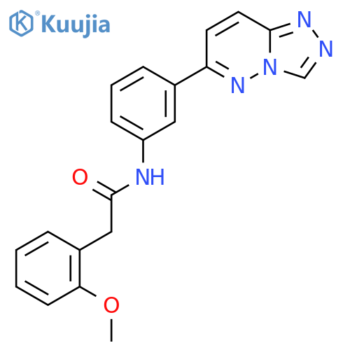 2-(2-methoxyphenyl)-N-(3-{[1,2,4]triazolo[4,3-b]pyridazin-6-yl}phenyl)acetamide structure