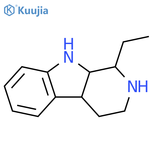 1H-Pyrido[3,4-b]indole, 1-ethyl-2,3,4,4a,9,9a-hexahydro- structure