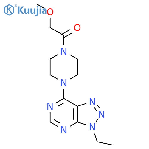 1-(4-{3-ethyl-3H-1,2,3triazolo4,5-dpyrimidin-7-yl}piperazin-1-yl)-2-methoxyethan-1-one structure