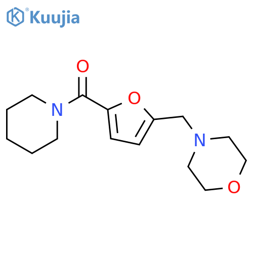 Piperidine, 1-[[5-(4-morpholinylmethyl)-2-furanyl]carbonyl]- structure