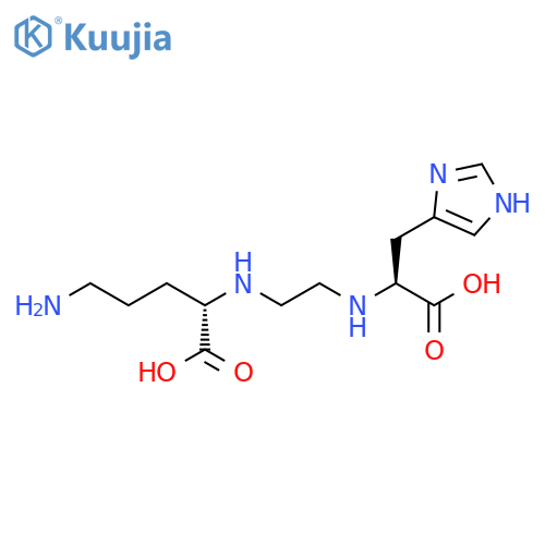 L-Histidine, N-[2-[(4-amino-1-carboxybutyl)amino]ethyl]-, (S)- structure