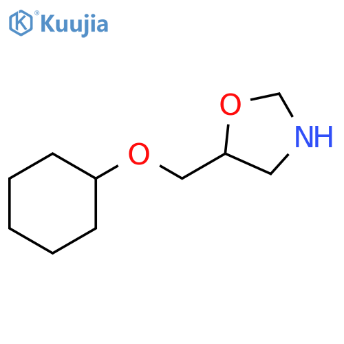 Oxazolidine, 5-[(cyclohexyloxy)methyl]- structure