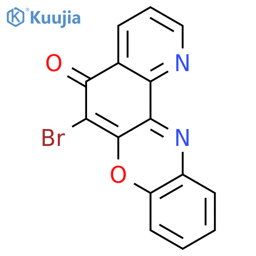 5H-Pyrido[2,3-a]phenoxazin-5-one, 6-bromo- structure