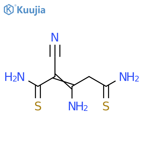 2-Pentenedithioamide, 3-amino-2-cyano- structure