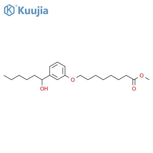 Octanoic acid, 8-[3-(1-hydroxyhexyl)phenoxy]-, methyl ester structure