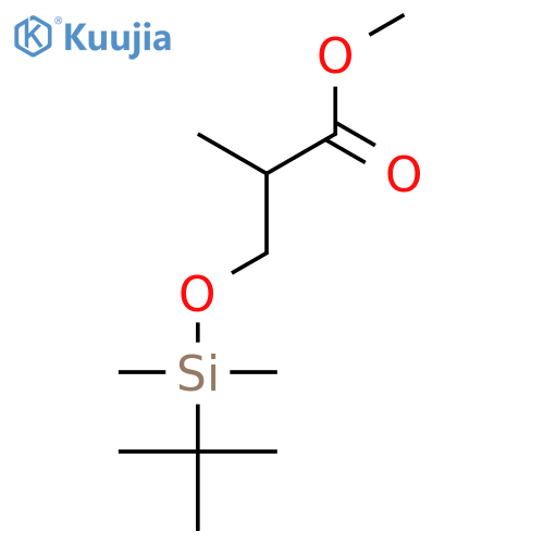 (2R)-Methyl 3-{tert-Butyldimethylsilyl)oxy}-2-methylpropionate structure