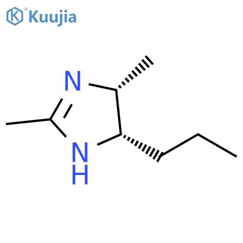 1H-Imidazole, 4,5-dihydro-2,4-dimethyl-5-propyl-, cis- structure