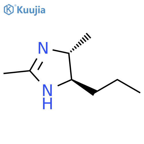 1H-Imidazole, 4,5-dihydro-2,4-dimethyl-5-propyl-, trans- structure