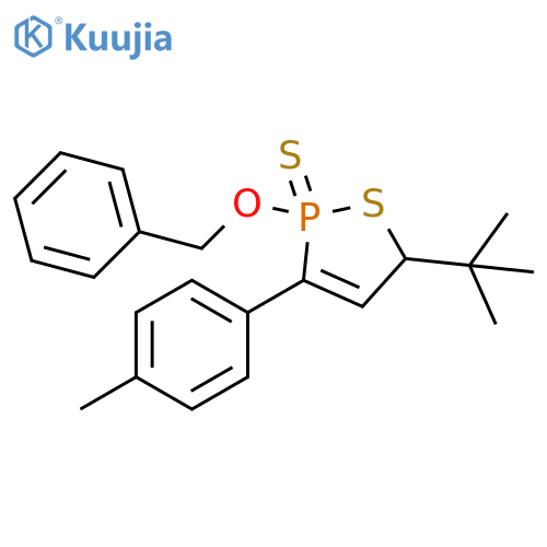 1,2-Thiaphosphole,5-(1,1-dimethylethyl)-2,5-dihydro-3-(4-methylphenyl)-2-(phenylmethoxy)-, 2-sulfide structure
