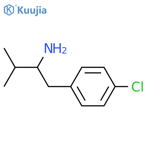 1-(4-CHLOROPHENYL)-3-METHYLBUTAN-2-AMINE structure