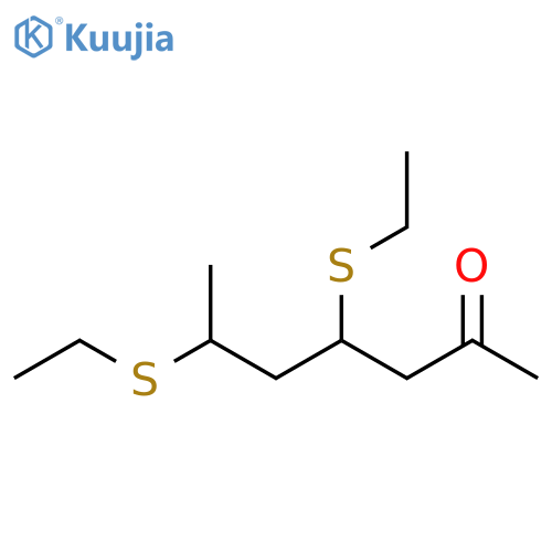 2-Heptanone, 4,6-bis(ethylthio)- structure