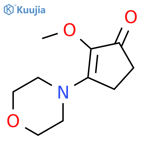 2-Cyclopenten-1-one, 2-methoxy-3-(4-morpholinyl)- structure