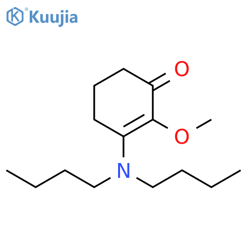 2-Cyclohexen-1-one, 3-(dibutylamino)-2-methoxy- structure