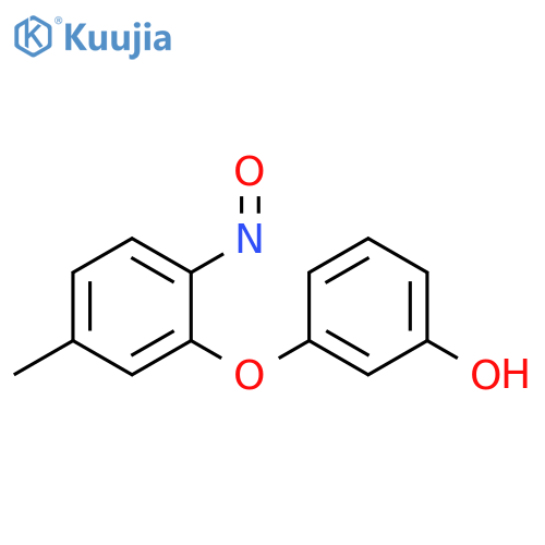 Phenol, 3-(5-methyl-2-nitrosophenoxy)- structure
