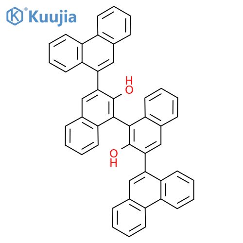 (1S)-3,3'-Di(phenanthren-9-yl)-1,1'-binaphthyl-2,2'-diol structure