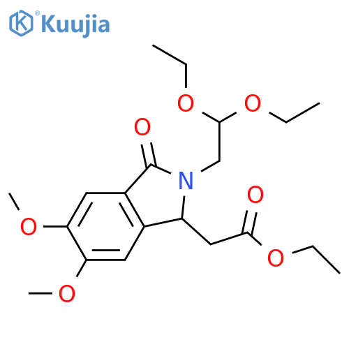 1H-Isoindole-1-acetic acid, 2-(2,2-diethoxyethyl)-2,3-dihydro-5,6-dimethoxy-3-oxo-, ethyl ester structure