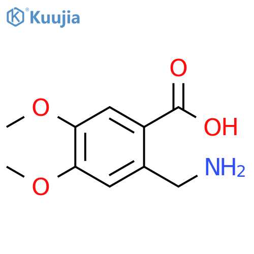 Benzoic acid, 2-(aminomethyl)-4,5-dimethoxy- structure