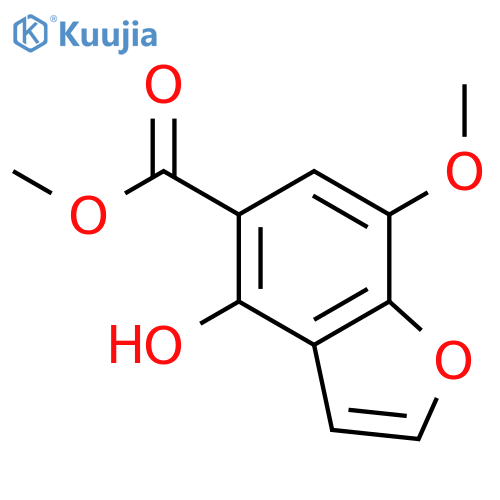 Methyl 4-hydroxy-7-methoxy-1-benzofuran-5-carboxylate structure