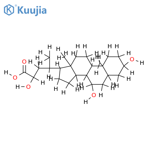 beta-Phocaecholsaeure, 3alpha,7alpha,23-Trihydroxy-cholansaeure structure
