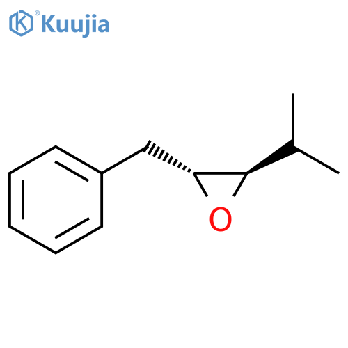 Oxirane, 2-(1-methylethyl)-3-(phenylmethyl)-, trans- structure
