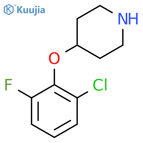 4-(2-chloro-6-fluorophenoxy)piperidine structure
