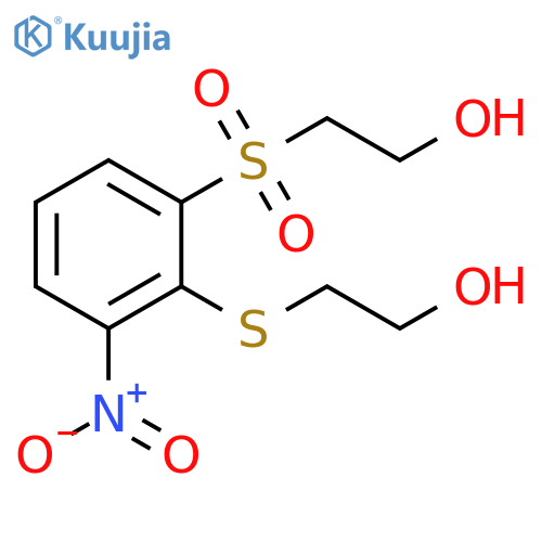 Ethanol, 2-[[2-[(2-hydroxyethyl)sulfonyl]-6-nitrophenyl]thio]- structure