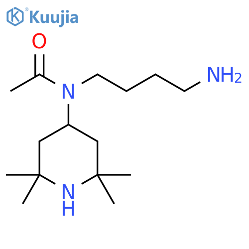 Acetamide, N-(4-aminobutyl)-N-(2,2,6,6-tetramethyl-4-piperidinyl)- structure