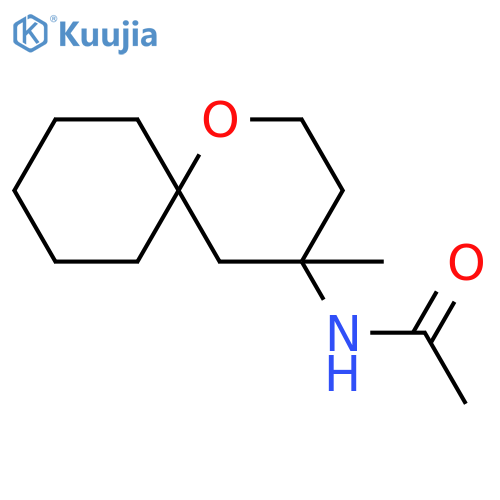Acetamide, N-(4-methyl-1-oxaspiro[5.5]undec-4-yl)- structure
