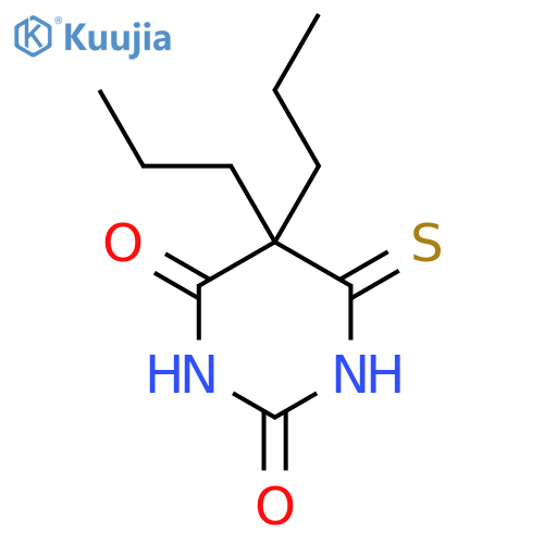 2,4(1H,3H)-Pyrimidinedione,dihydro-5,5-dipropyl-6-thioxo- structure
