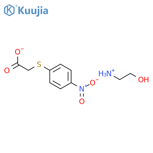 ACETIC ACID, ((4-NITROPHENYL)THIO)-, compd. with 2-AMINOETHANOL (1:1) structure