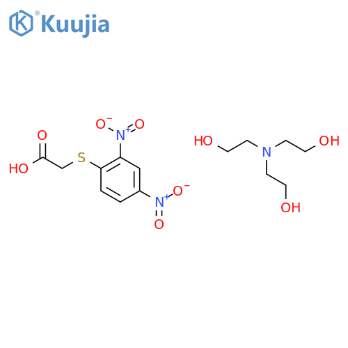 2-[bis(2-hydroxyethyl)amino]ethanol;2-(2,4-dinitrophenyl)sulfanylacetic Acid structure