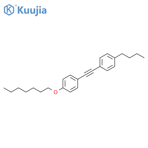 Benzene, 1-butyl-4-[[4-(heptyloxy)phenyl]ethynyl]- structure