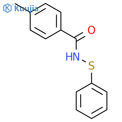 Benzamide, 4-methyl-N-(phenylthio)- structure